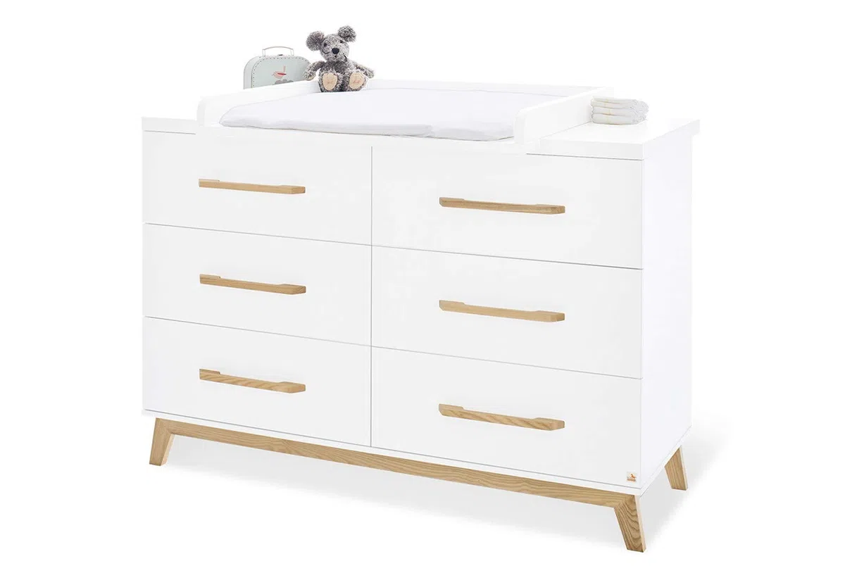 Pinolino Riva Ensemble complet pour chambre de bébé Blanc extra large
