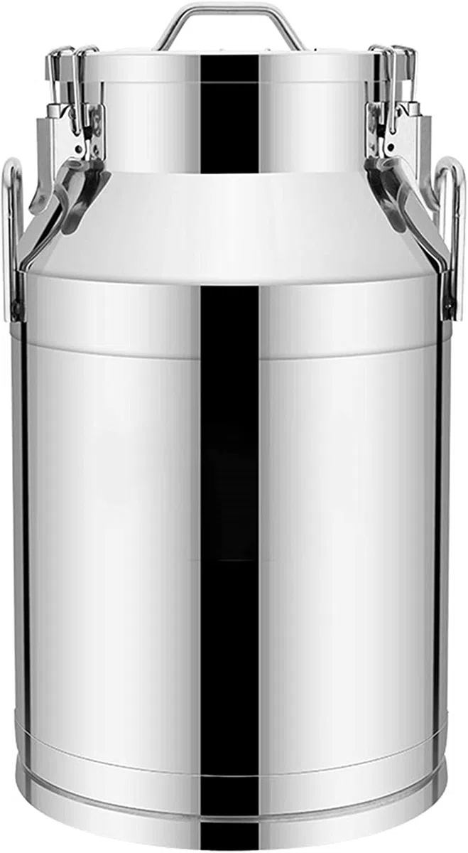 BanBe Pichet à Lait en Acier Inoxydable 304 – Tonneaux de Transport de Lait avec Couvercle scellé et poignée de Transport pour Le Stockage de récipients liquides, 46 L (46 l)