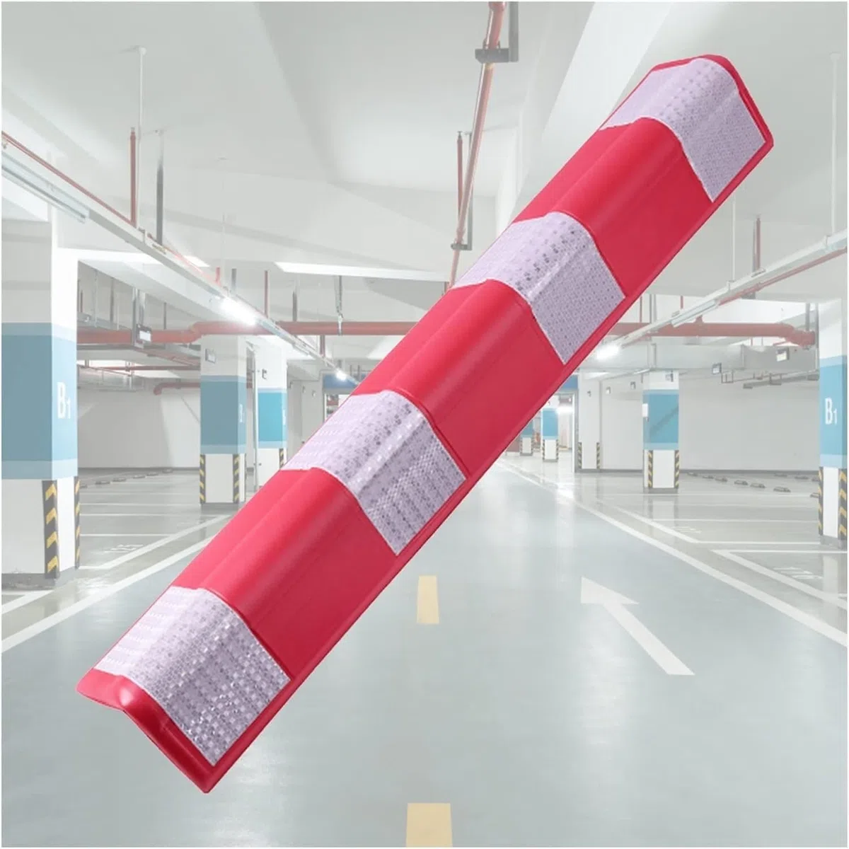 Protections d'angle EVA avec bandes réfléchissantes, 16 Pcs pare-chocs de stationnement de voiture pour la protection de mur de garage, bords en caoutchouc anti-rayures épais de 0.6cm pour les piliers