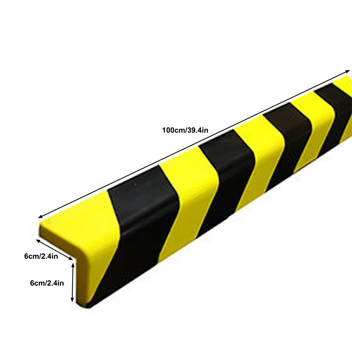 Protections d'angle murales en forme de L en mousse de polyuréthane, coussins de sécurité haute visibilité pour la maison, le bureau, absorbant les chocs et durables, empêchent les blessures et les
