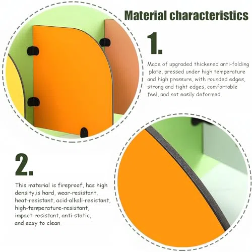 Partition d'urine jaune 23.6x23.6 pouces pour les enfants Protection des toilettes Protection des cheveux de confidentialité Durable Conception hygiénique Facile Installer des bords arrondis sûrs pour