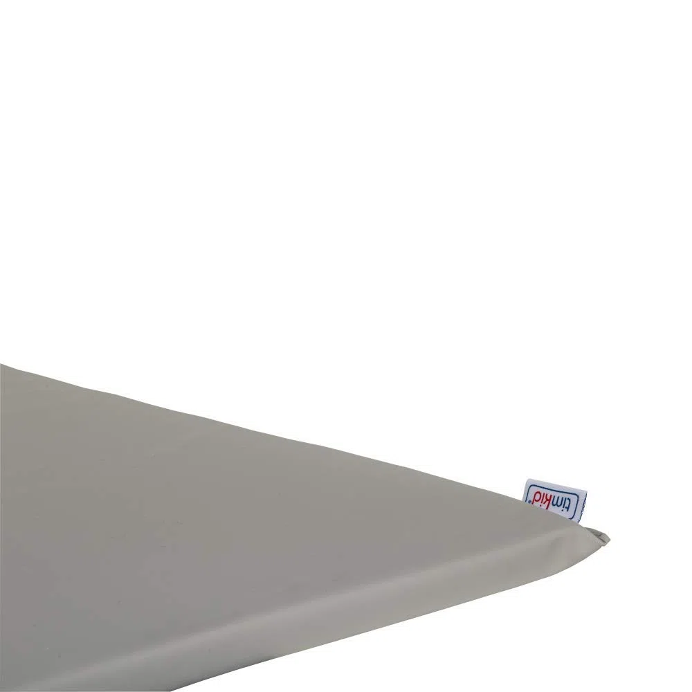 KAWAmidi Oak - Table à langer timkid - Certifié TÜV - Table à langer murale pliable et peu encombrante - Avec matelas à langer gris - Idéal pour les espaces publics et privés - Partie centrale blanche