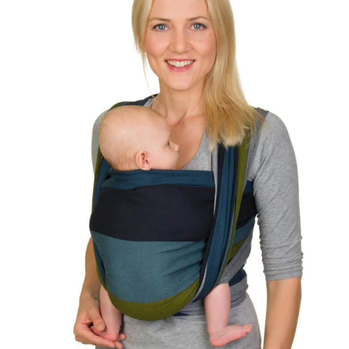 Hoppediz Écharpe porte-bébé dès la naissance, nouveau-né à enfant, 100% coton, 5,90 m