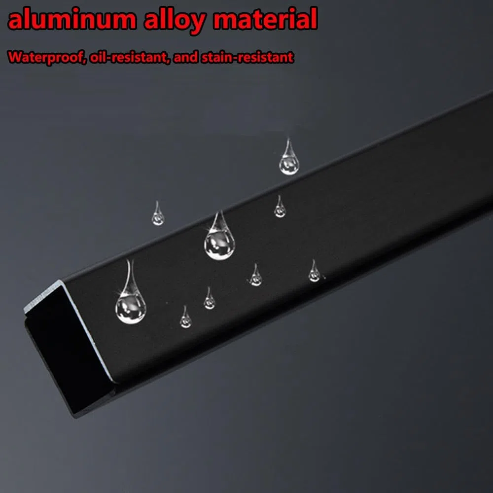 Bande de protection d'angle murale en aluminium L - Bordure autocollante en métal pour meubles, porte, fenêtre, plinthe, champagne mat - W 3 cm