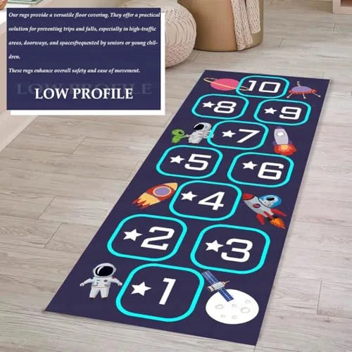 Tapis marelle, un tapis d'apprentissage antidérapant pour les aires de jeux, adapté pour les crèches, les jardins d'enfants, les salles de jeux et la décoration de la maison.