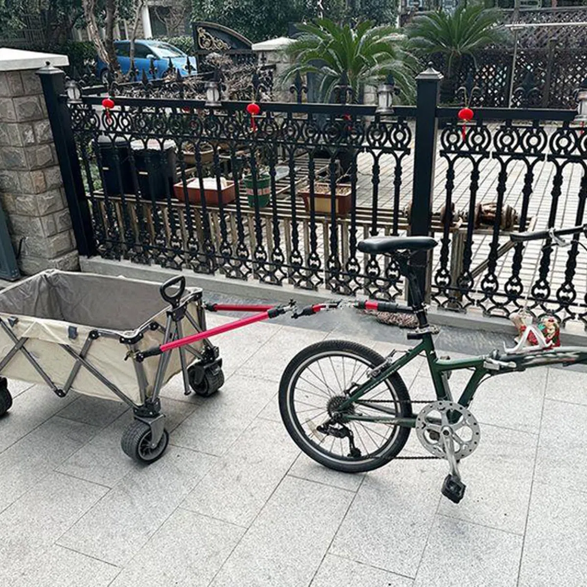 Capacité de Charge du connecteur pour remorque à vélo : 50 kg. Barre de remorquage pour remorque à vélo Pliable, idéale pour Les Enfants, Les Chiens et Les Chats. Compatible avec Les vélos p
