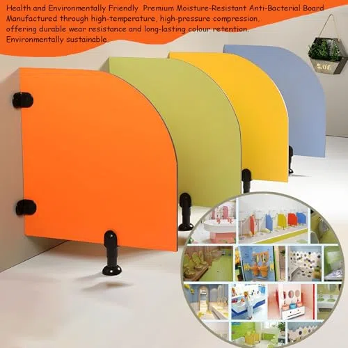 Partition d'urine jaune 23.6x23.6 pouces pour les enfants Protection des toilettes Protection des cheveux de confidentialité Durable Conception hygiénique Facile Installer des bords arrondis sûrs pour