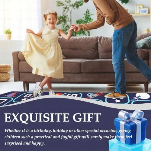 Tapis marelle, un tapis d'apprentissage antidérapant pour les aires de jeux, adapté pour les crèches, les jardins d'enfants, les salles de jeux et la décoration de la maison.